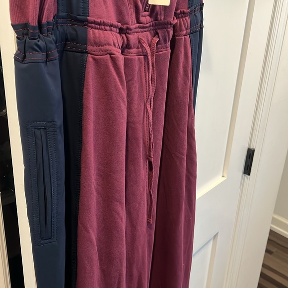 DAILY PRACTICE BY ANTHROPOLOGIE COLORBLOCK UTILITY JUMPSUIT, NWT SIZE LARGE - Picture 5 of 8